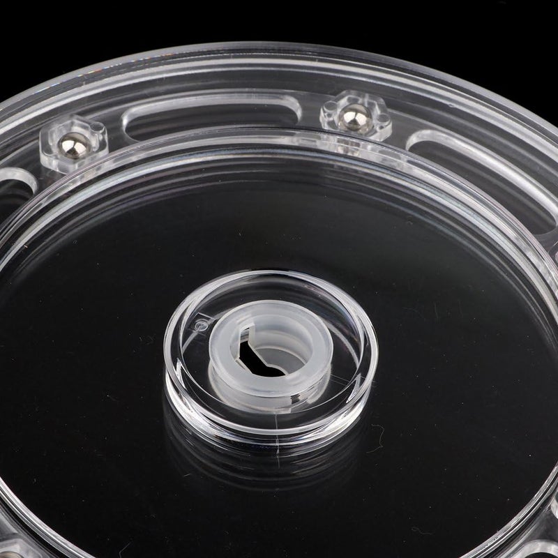 klarako Acrylic Turntable Rotary Jewelry Display Disc Plate - 3''/4''/5''/5.5''/6'' - Clear, 6inch - Image 4