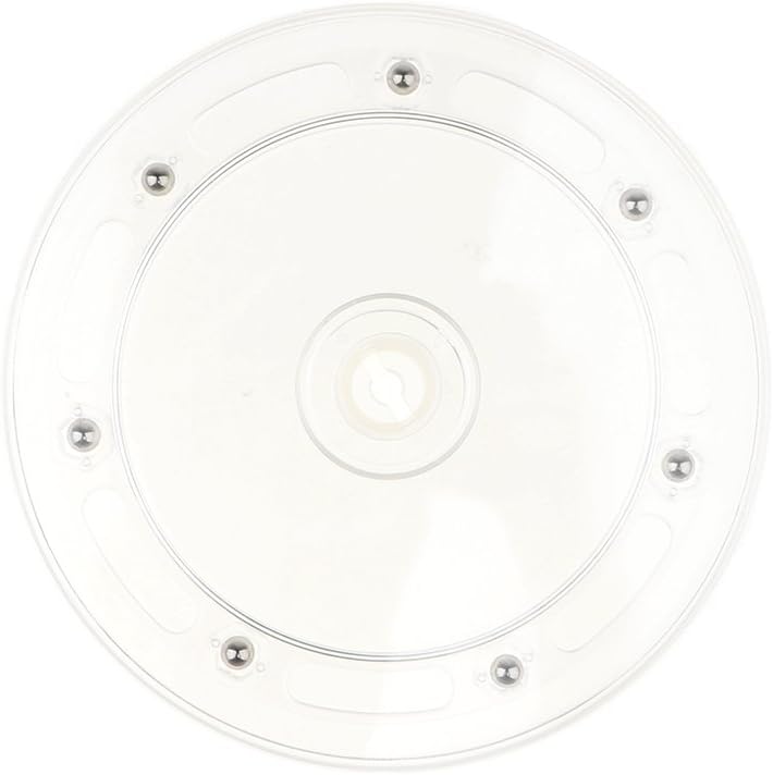 klarako Acrylic Turntable Rotary Jewelry Display Disc Plate - 3''/4''/5''/5.5''/6'' - Clear, 6inch - Image 3