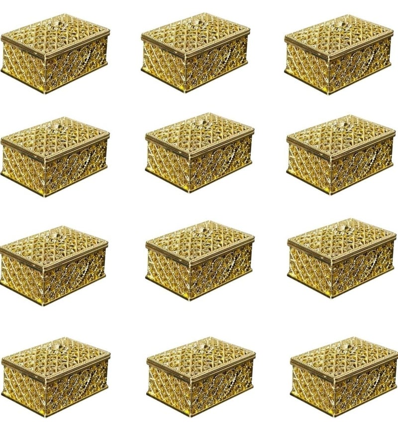 VRB Dec 12pcs Chocolate Box for Wedding storage box Candy Jars Candy Storage Boxes Gift Boxes for Wedding Baby Shower Christmas Birthday Party Dry Fruits,etc. (Rectanfular Shape, Pack Of 12 pcs) - Image 4