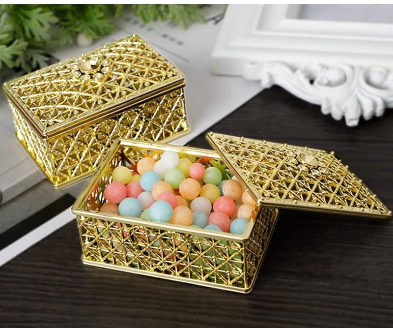 VRB Dec 12pcs Chocolate Box for Wedding storage box Candy Jars Candy Storage Boxes Gift Boxes for Wedding Baby Shower Christmas Birthday Party Dry Fruits,etc. (Rectanfular Shape, Pack Of 12 pcs) - Image 5