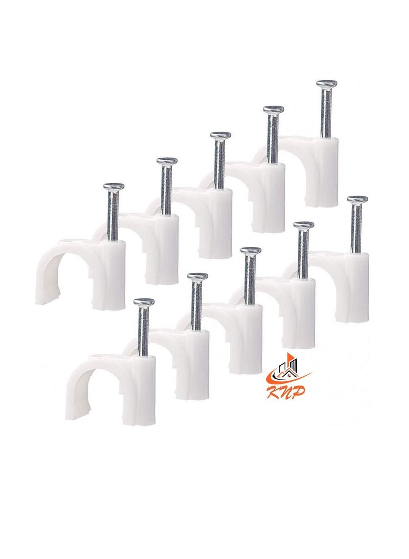 KNP Plastic Cable Wire Clip 6mm - 100pcs - Image 1