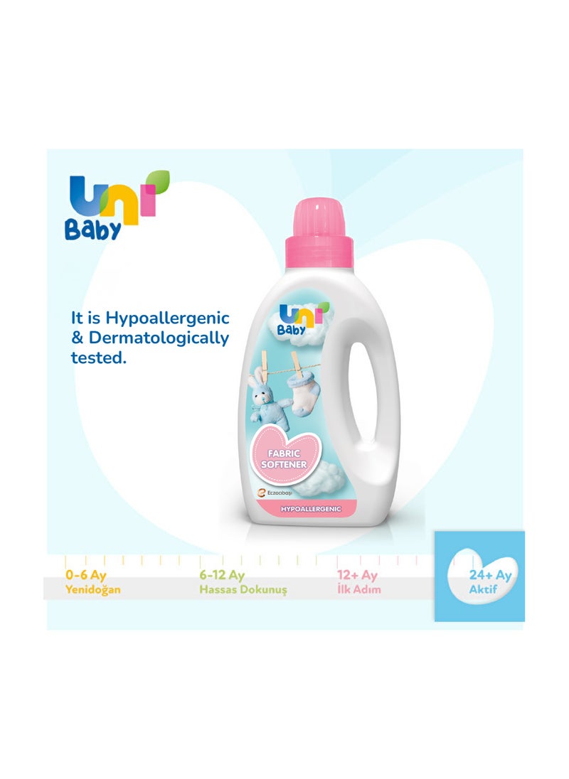 Uni baby Uni Baby Fabric Softener 1500ml - Dermatologically Tested for Sensitive Skin - Hypoallergenic Baby Fabric Softener  - Image 2