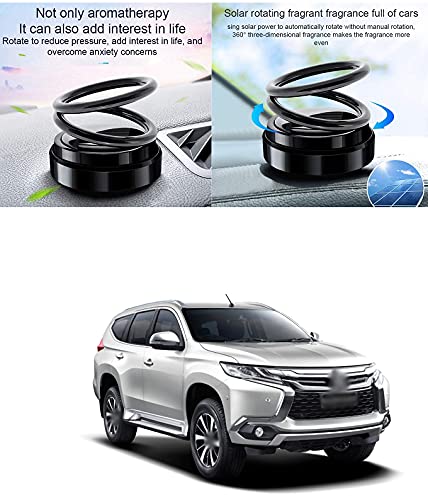 PRIKNIK Solar Energy Rotating Car Perfume with Long Lasting Organic Fragrance, Feel-Good Premium Car Air freshener Compatible with M-itsubishi P-ajero Sport - Image 3