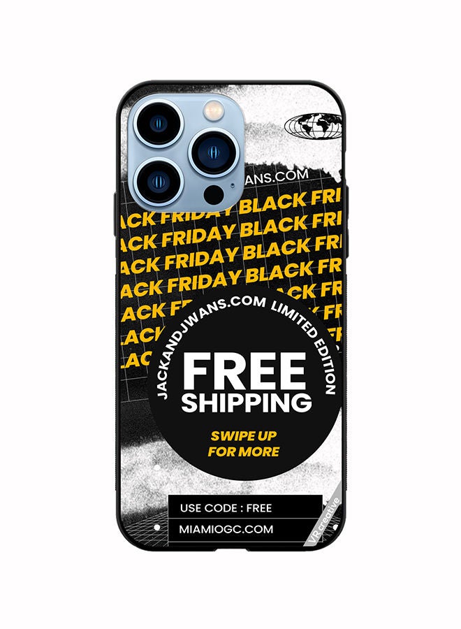 VR CREATIVE Protective Case Cover For Apple iPhone 14 Pro Max Black Friday Design Multicolour - Image 1