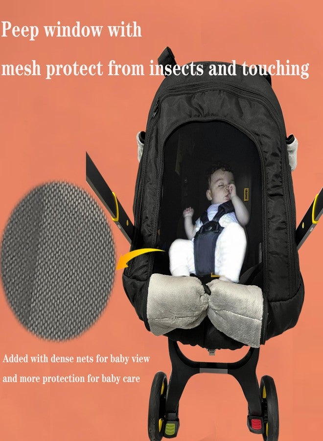 Yazely Car Seat-Covers for Babies Winter - Heavy-Warm Baby Car Seat Cover for Boy Girl Cold Weather Shield Protection,Waterproof Covers Windproof Keep Baby Cozy with Earflap for More Breathable - Image 2