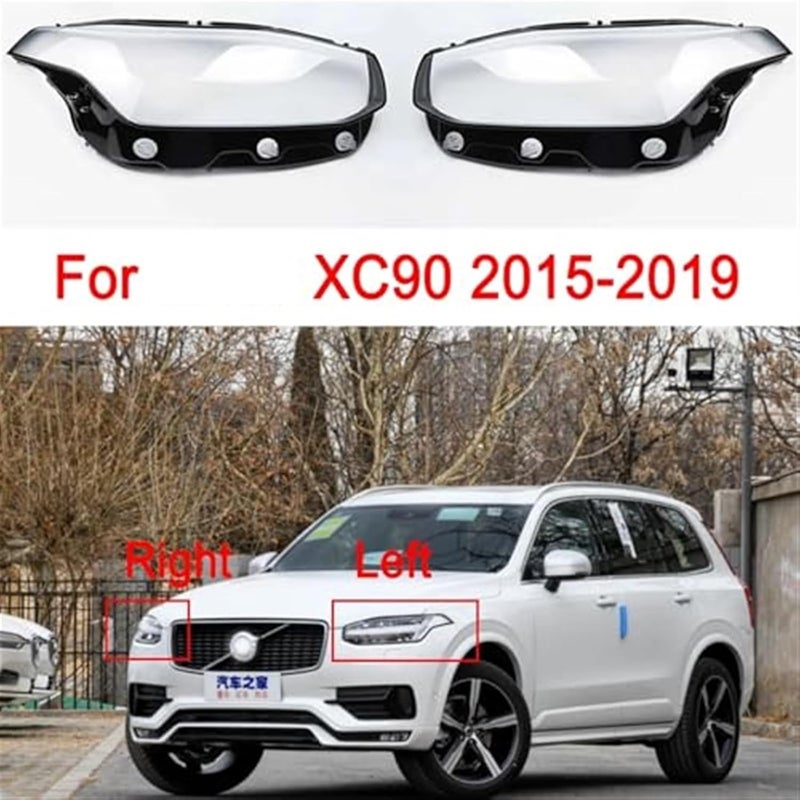 QASULER Car Front Lamp Light Cover for VOLVO XC90 - Image 2
