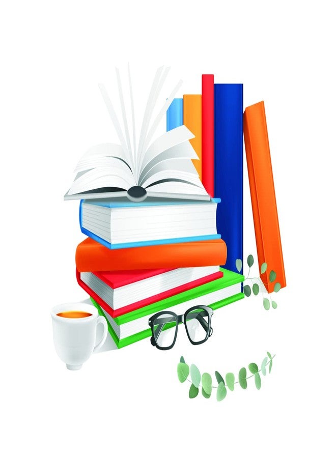 Sk Decals Bazar Book Wall Sticker for Library School Kids Room Decorative Decals Self Adhesive Vinyl Size 45x51_cm - Image 1