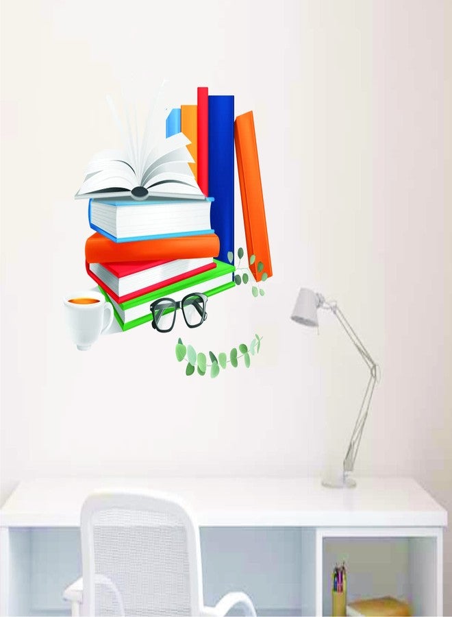 Sk Decals Bazar Book Wall Sticker for Library School Kids Room Decorative Decals Self Adhesive Vinyl Size 45x51_cm - Image 4