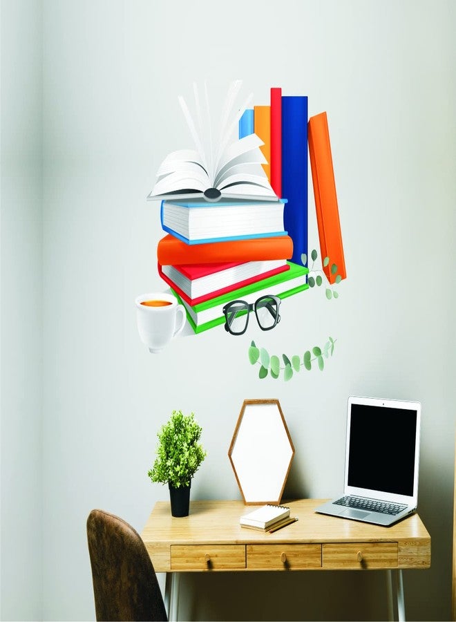 Sk Decals Bazar Book Wall Sticker for Library School Kids Room Decorative Decals Self Adhesive Vinyl Size 45x51_cm - Image 3