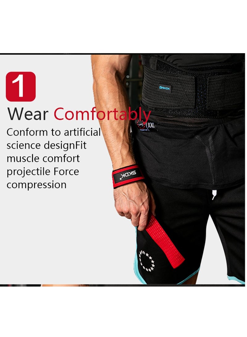 SKDK Non-Slip Silicone Lifting Straps, Straps for Gym, Weightlifting, Wristbands Gym Straps for Gym Women, Men, Weightlifting, Bodybuilding, Strength Training - Image 4
