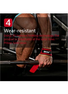 SKDK Non-Slip Silicone Lifting Straps, Straps for Gym, Weightlifting, Wristbands Gym Straps for Gym Women, Men, Weightlifting, Bodybuilding, Strength Training  - Image 5