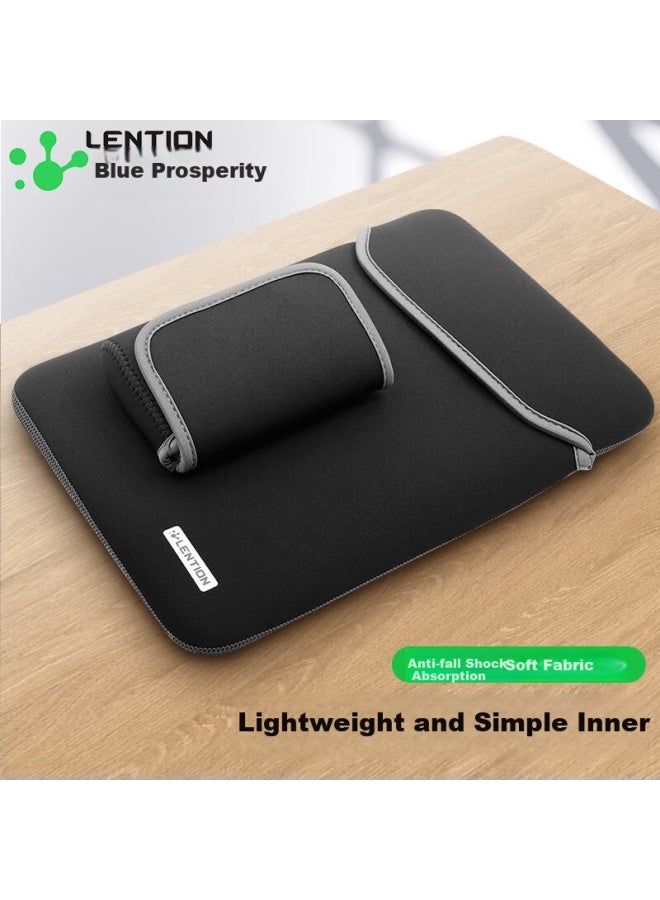 Lention Blue Apple Macbook Air 13.6 Inch Inner Bag Laptop Sleeve Lenovo Xiaoxin Huawei Protective Case With Power Pack Combination - Image 1