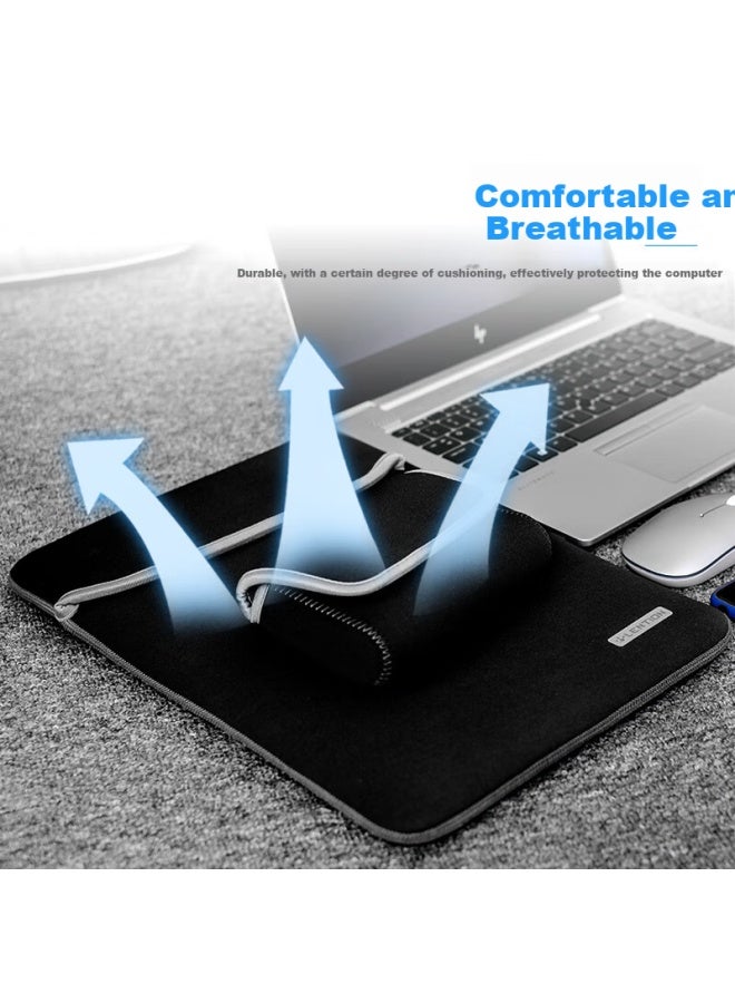 Lention Blue Apple Macbook Air 13.6 Inch Inner Bag Laptop Sleeve Lenovo Xiaoxin Huawei Protective Case With Power Pack Combination - Image 2