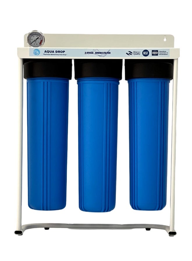 Aqua Drop 3 Stage Big Blue Water Filter (Jumbo)  - Image 1