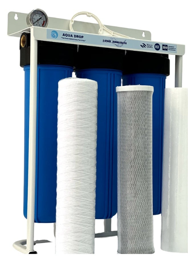 Aqua Drop 3 Stage Big Blue Water Filter (Jumbo)  - Image 4
