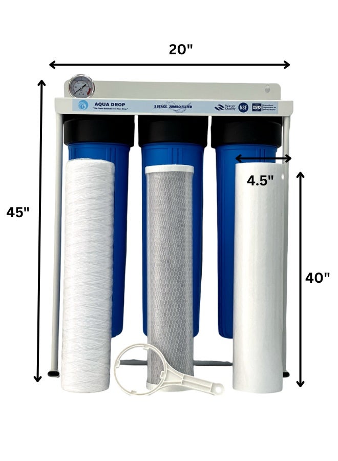 Aqua Drop 3 Stage Big Blue Water Filter (Jumbo)  - Image 2