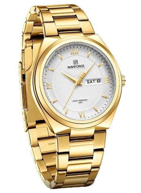 Unisex Water Resistant Analog Luxury Watch Day and Date Edition NF8030