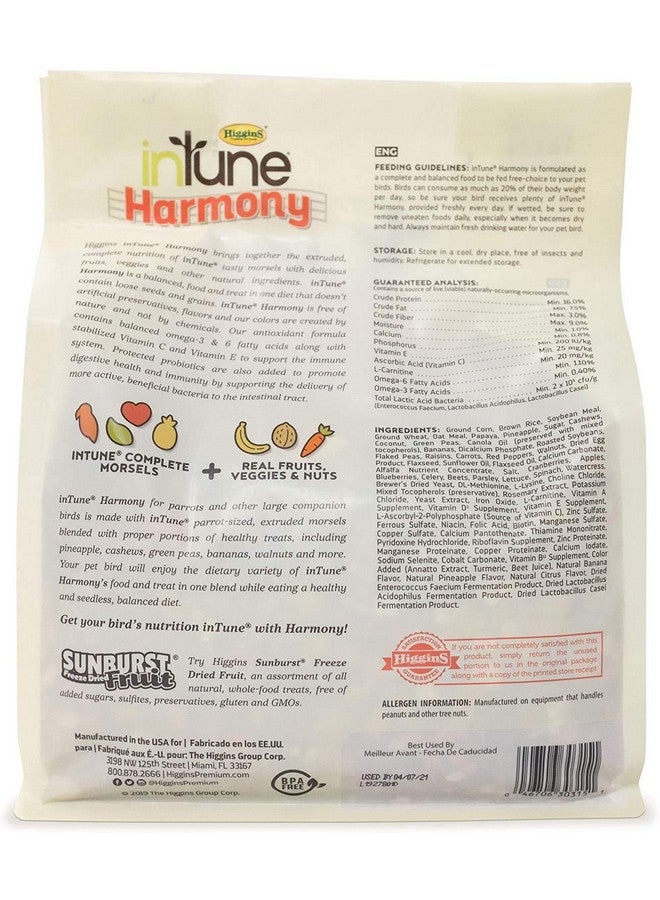 rusepin Higgins 2 Pack of Intune Harmony Food for Parrots and Large Birds, 3 Pounds Each - Image 2