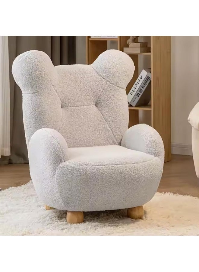 Zayn comforts كرسي أريكة للأطفال بتصميم حيوانات مع مساند ذراعين وتنجيد أنيق مزخرف (رمادي فاتح) - Image 1