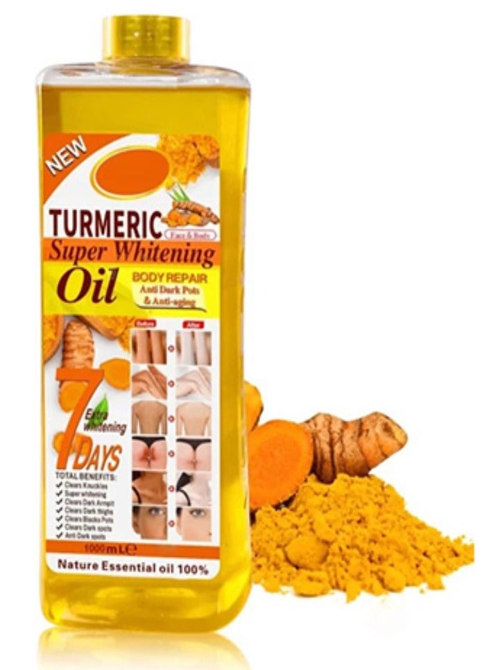 Veet gold Golden Turmeric Super Whitening Body Oil - 1000ml - Image 1