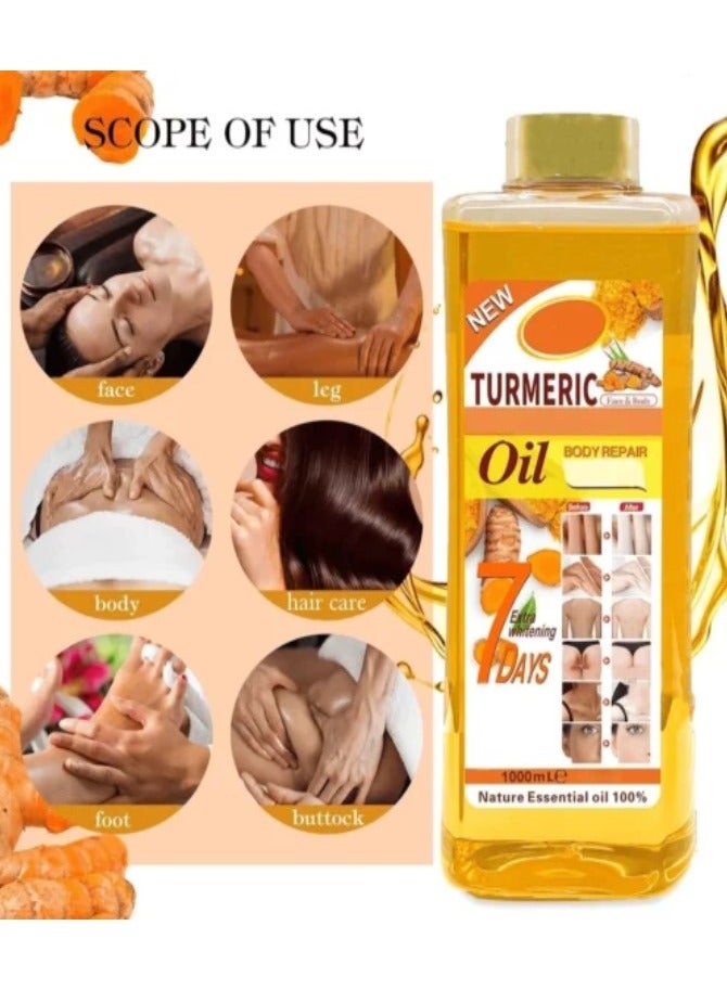 Veet gold Golden Turmeric Super Whitening Body Oil - 1000ml - Image 2