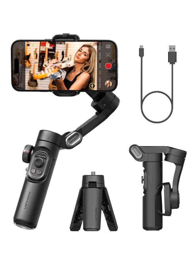 AOCHUAN Smart XE Handheld Gimbal Stabilizer 3-Axis for Smartphone for iPhone Android AI Face Tracking Vlog - Image 1