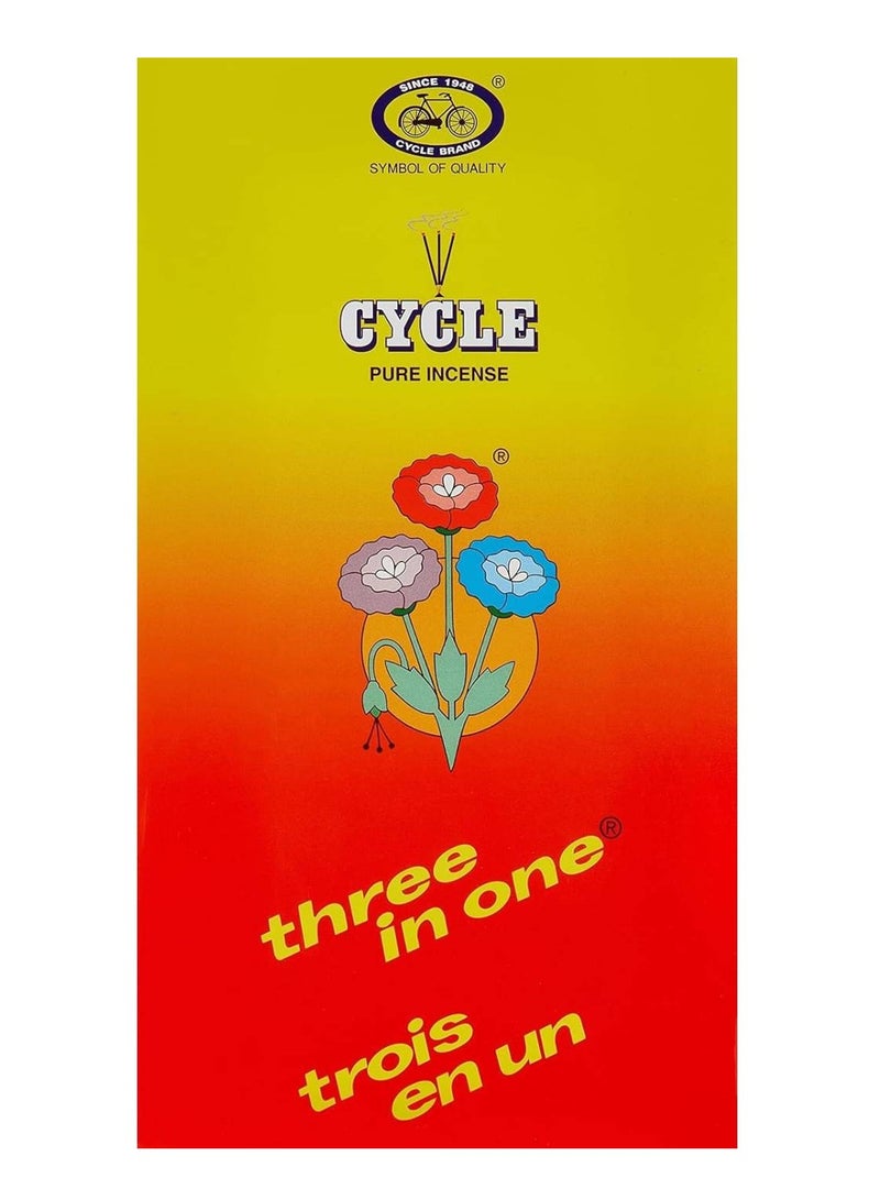 Cycle Pure Agarbatti Three in One Incense Stick - Pack of 12 - Image 2