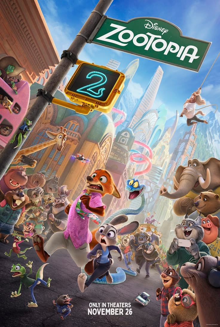 Disney Animal Zootopia 2 Poster For Fans Kids Room Bedroom Wall Decor -Movie Zootopia Posters Canvas Prints Picture For Teen Boy Girls Gifts, Unframed. - Image 2