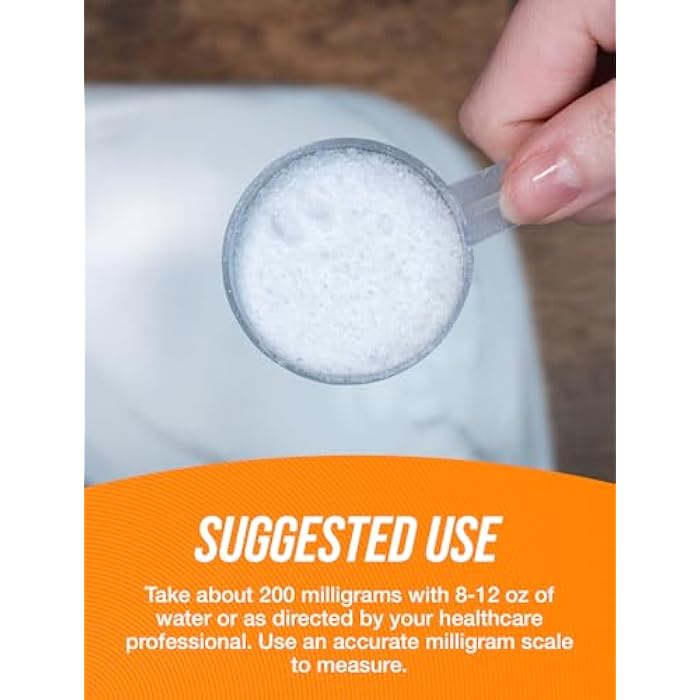 BulkSupplements.com L-Theanine Powder - L-Theanine Supplement, L-Theanine 200mg - Amino Amino Supplement, Pure & Gluten Free, 200mg per Serving, 100g (3.5 oz) (Pack of 1) - Image 4