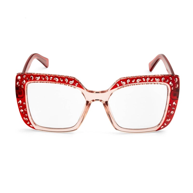 PERKEY Store PERKEY Bold Collection | Blu Cut & Antiglare Computer Eyeglasses | Full Rim Square Shape | For Women | Medium | OPTL0020 - Image 5