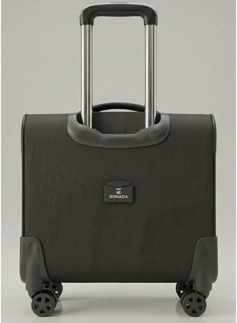 سونادا - حقيبة طيار بوليستر 17T فاخرة - حقيبة أعمال بعجلات مع قسم للكمبيوتر المحمول - Image 2