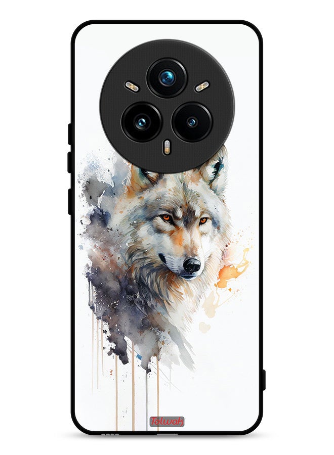 Tolwak Realme 14 Pro Plus 5G Protective Case Cover Wolf Abstract Art