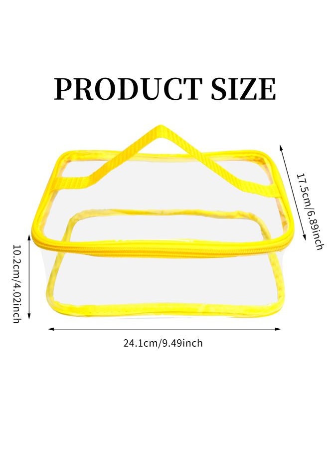 SENONAPO 12 Packs Toy Storage Bags with Zipper PVC Waterproof Toy Bags Plastic Storage Organizer Clear Organizing Bags for Board Games Building Blocks Puzzles Small Toys Kids Books Classroom(Multicolor) - Image 2