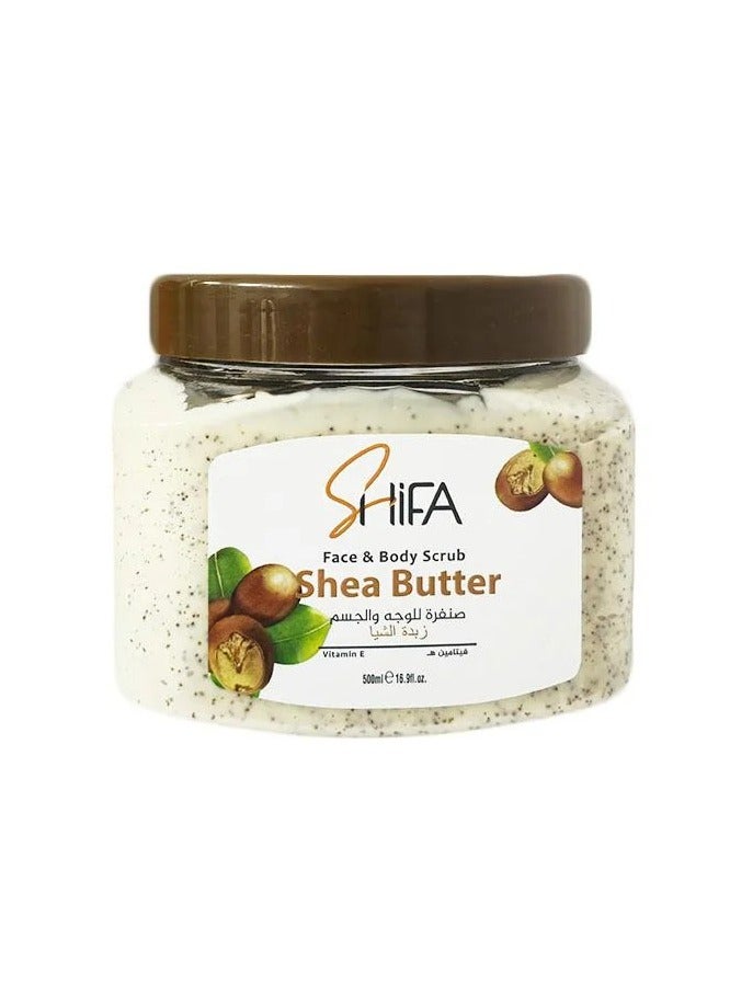 Face & Body Scrub With Shea Butter   500ml