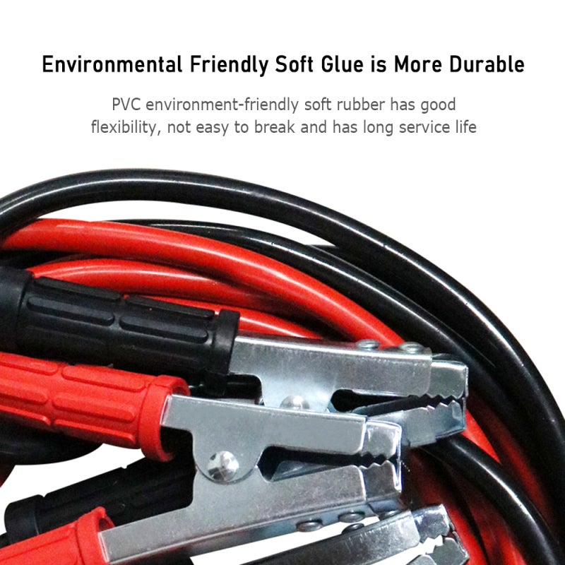 3000A Booster Jumper Cables 5M Durable Soft Rubber Heavy Duty Jump Starting - Extended Reach Protective Wires Emergency Power Battery Starter for Outdoor Automotive - Image 5