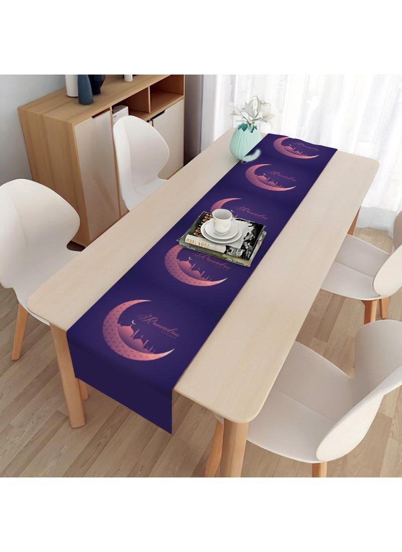 General Eid Mubarak Table Flag Table Runner Ramadan Kareem Table Decorations Ramadan Decor Sets For Dining Supply  - Image 1