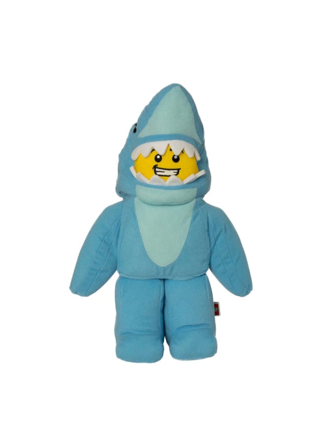 LEGO Minifigures Series 15 Shark Suit Guy Plush Toy (30 cm, Blue) - Image 1