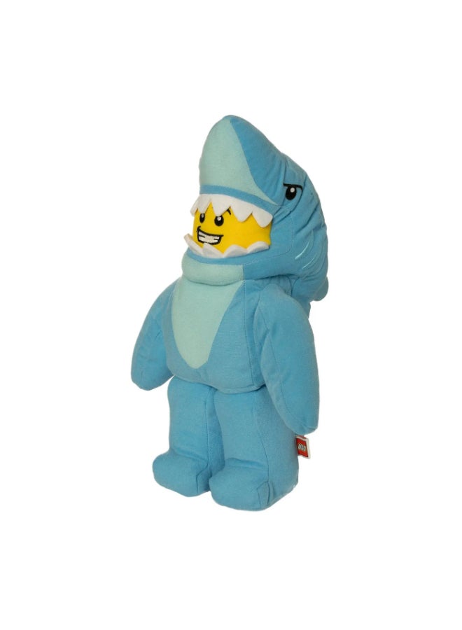 LEGO Minifigures Series 15 Shark Suit Guy Plush Toy (30 cm, Blue) - Image 2