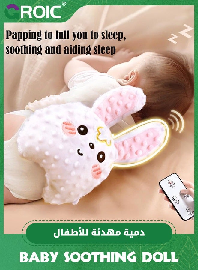 GROIC Electric Baby Soothing Plush Doll with Remote Control, 6 Lullabies, Simulated Fetal Sounds, 3 Modes, Baby Patting To Sleep Artifact, Baby Anti-Startle Pressure Stuffed, Baby Sleep Soothers - Image 4