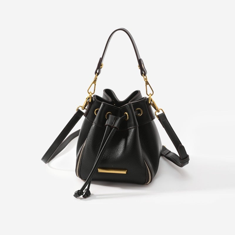 Bag Women'S Crossbody Bag Small Round Bag Color Matching Bucket Bag Portable Small Bag All-Match Shoulder Bag Trendy - Image 1