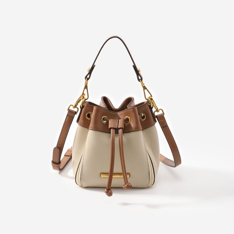 Bag Women'S Crossbody Bag Small Round Bag Color Matching Bucket Bag Portable Small Bag All-Match Shoulder Bag Trendy - Image 2