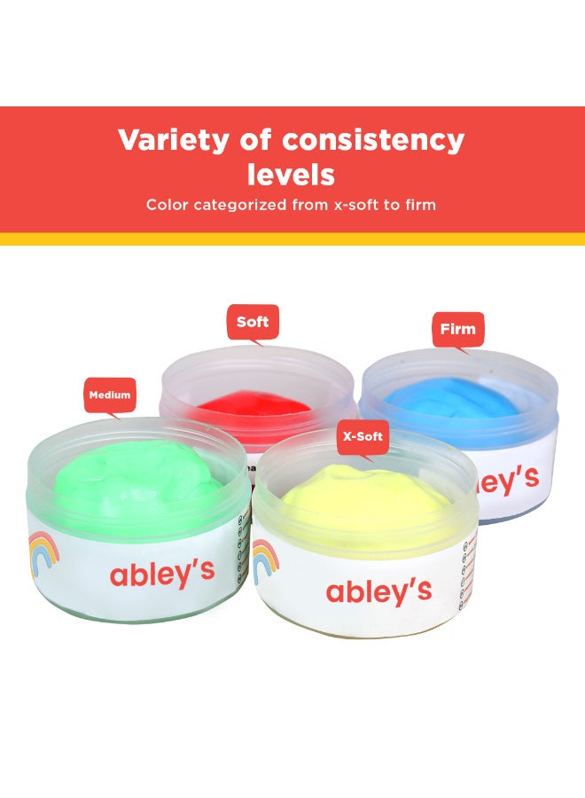 Abley's Therapy Putty for Kids | Yellow, 50 gms | Usage Occupational Therapy, Rehabilitation, Fine Motor Skills, Stress Relief | Hand Excercise Material - Image 4