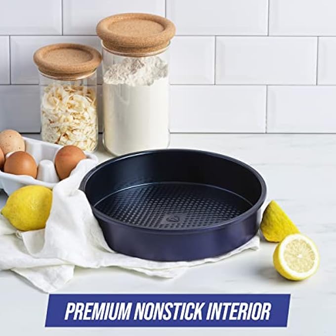 Blue Diamond Premium Nonstick Bakeware Round Cake Pan 9 - Image 2