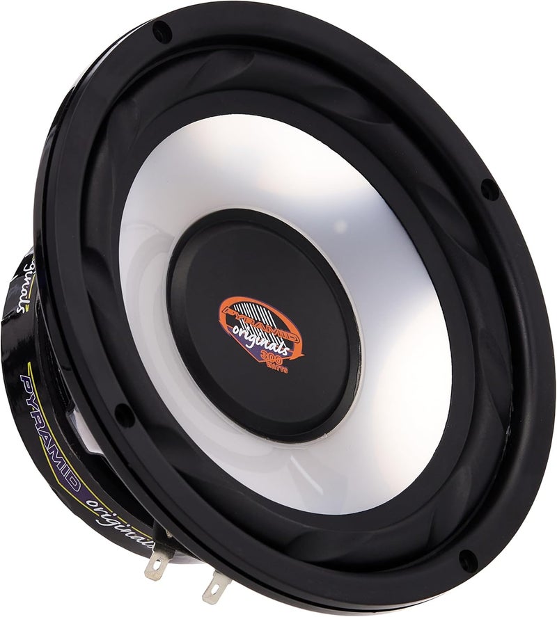 Pyramid Pyramid 65 Inch Car Woofer Speaker  300 Watt High Powered White Injected Polypropylene Cone Car Audio Sound Component Speaker System w HighTemperature Kapton Voice Coil 4 Ohm 40oz Magnet  WX65X  - Image 1