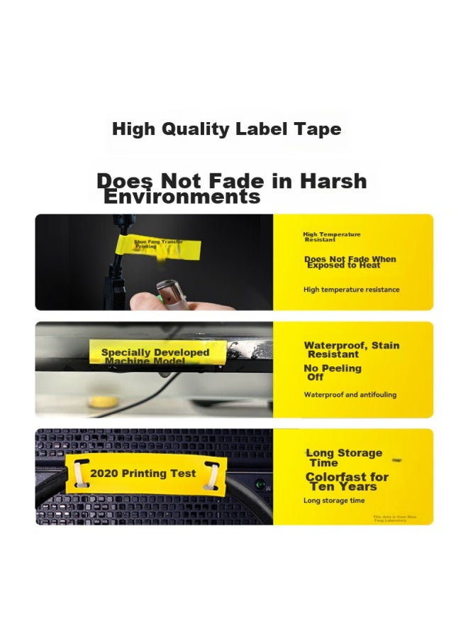 Shuofang G15mini Label Printer Thermal Shrink Tube Line Number Printer, Thermal Transfer Signage Cable Label Printer, Multifunctional Home Storage Communication Office Inkless Printer - Image 3