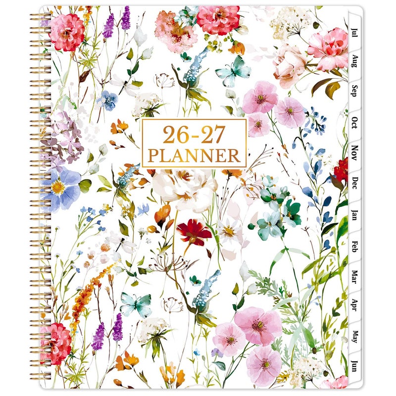Artfan Planner 2026-2027 - Academic Planner 2026-2027, 8.5" x 11" Planner Weekly and Monthly, JULY 2026 to JUNE 2027, Calendar Planner with Monthly Tabs, Inner Pocket, Premium Paper, Twin-wire Binding - Image 1