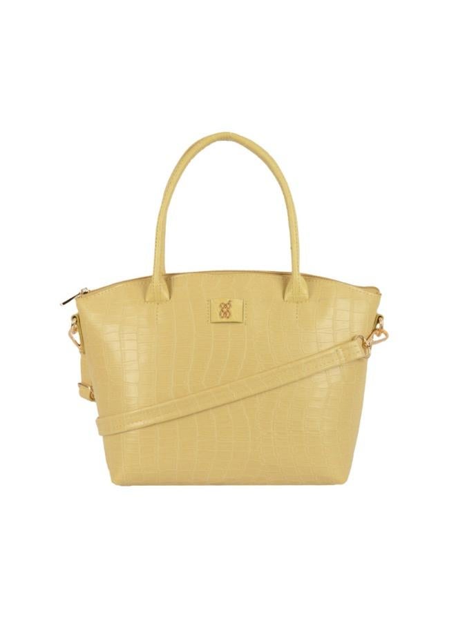 Baggit Women Yellow Tote Handbag Medium Size | Ladies Stylish Casual Purse Bag - Image 1