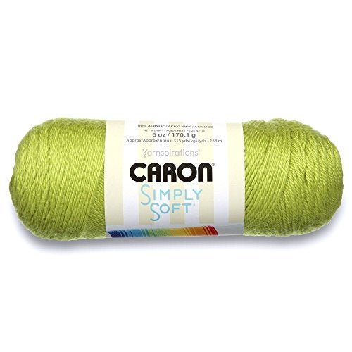 Caron Simply Soft Party Solids Yarn, Gauge 4 Medium Worsted, - 6 oz - Chartreuse - Image 2