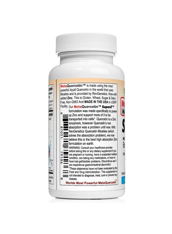 REVGENETICS MetaQuercetin SuperZ: Micelle + Ionophore Powered Zinc™ - Image 3