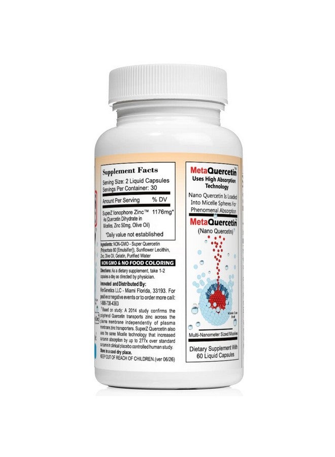 REVGENETICS MetaQuercetin SuperZ: Micelle + Ionophore Powered Zinc™ - Image 4